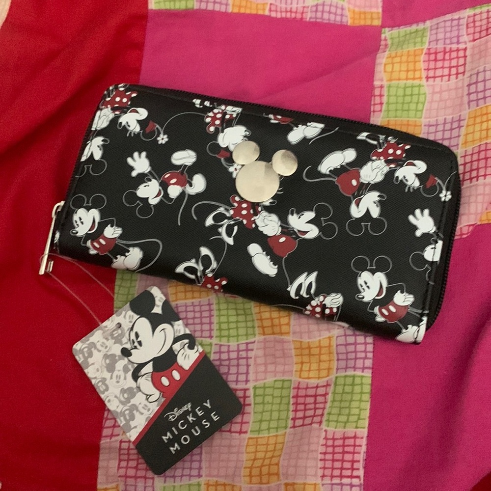 Disney mickey and mini trifold wallet